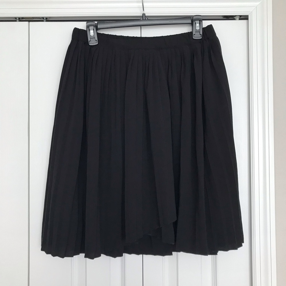 Pleated Wrap Skirt
